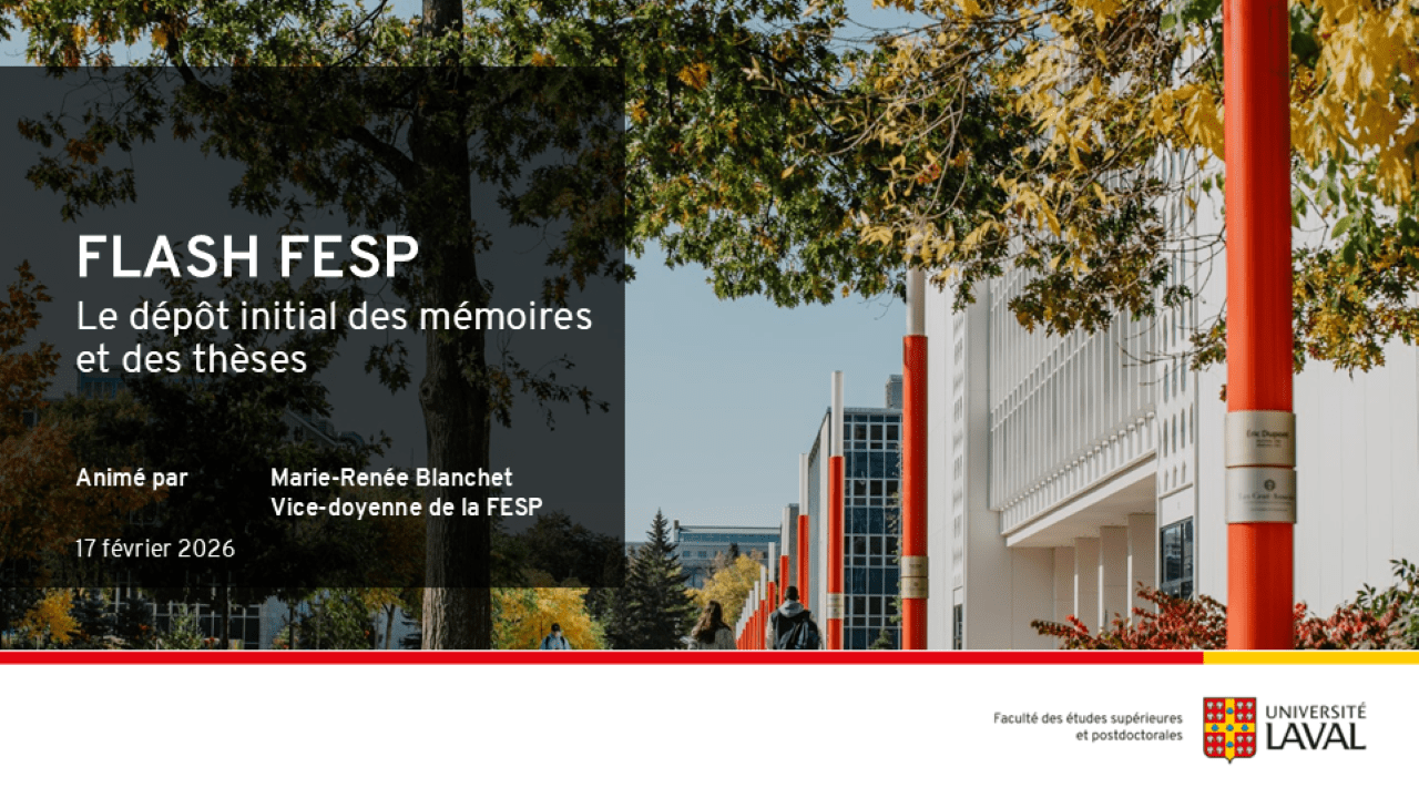 Flash FESP dépôt initial