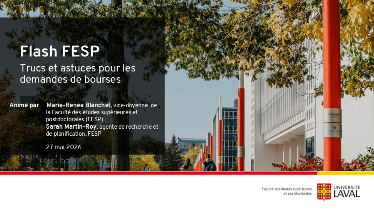Flash FESP: trucs et astuces pour les demandes de bourse