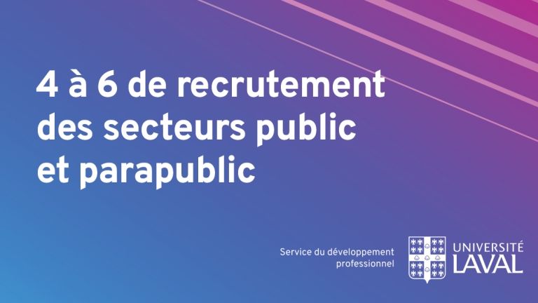 recrutement des secteurs public et parapublic