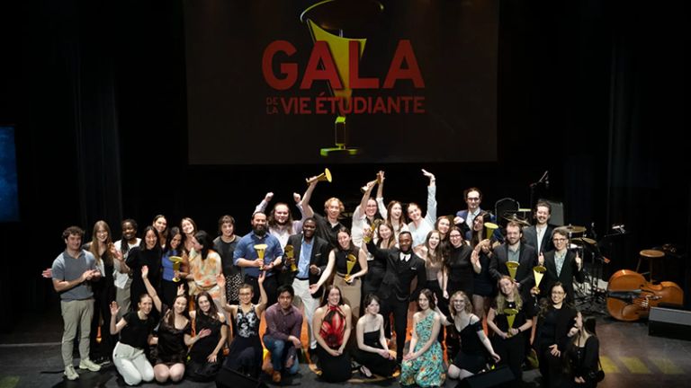 lauréats et lauréates du gala de la vie étudiante 2025